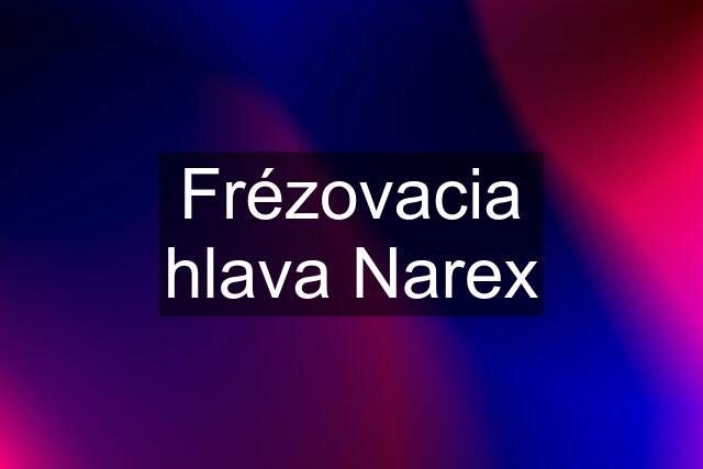 Frézovacia hlava Narex