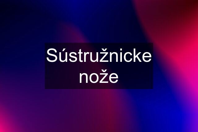 Sústružnicke nože