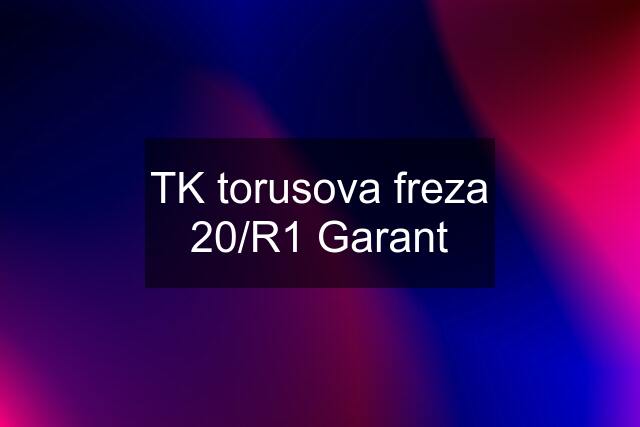 TK torusova freza 20/R1 Garant