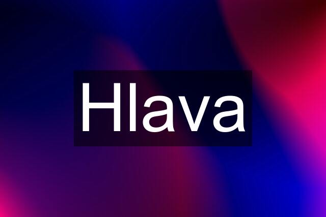 Hlava