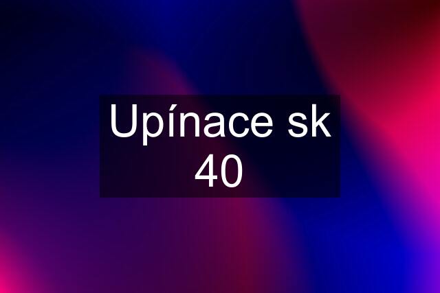 Upínace sk 40