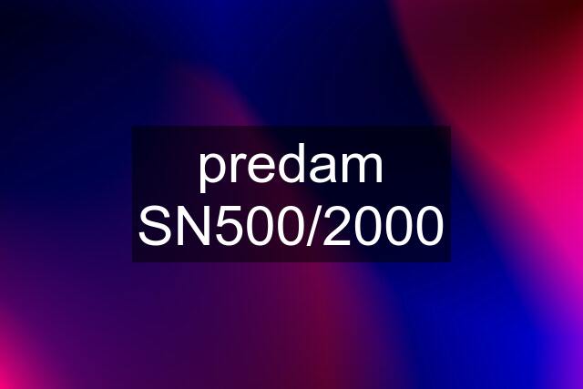 predam SN500/2000