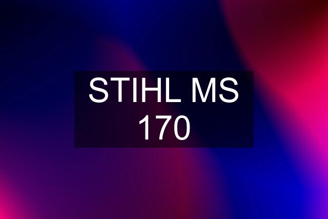 STIHL MS 170