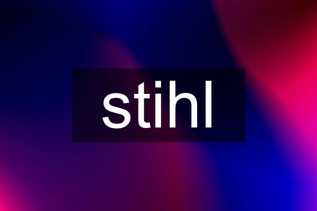 stihl