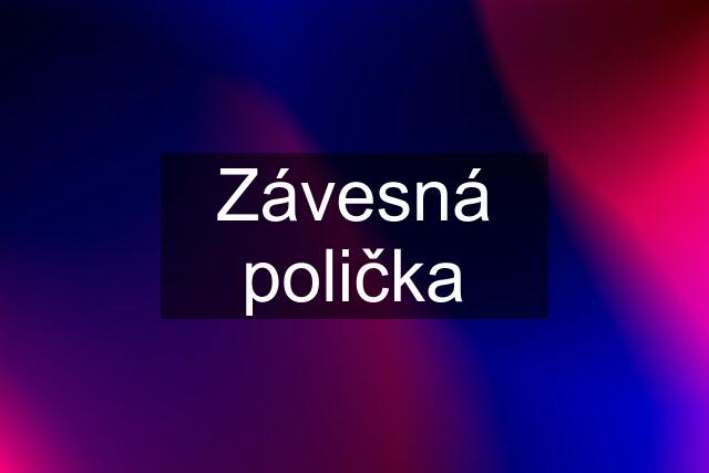 Závesná polička