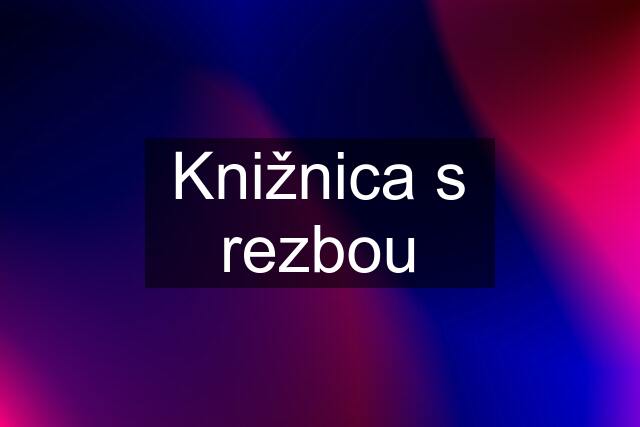 Knižnica s rezbou