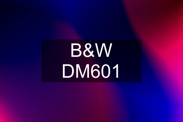 B&W DM601