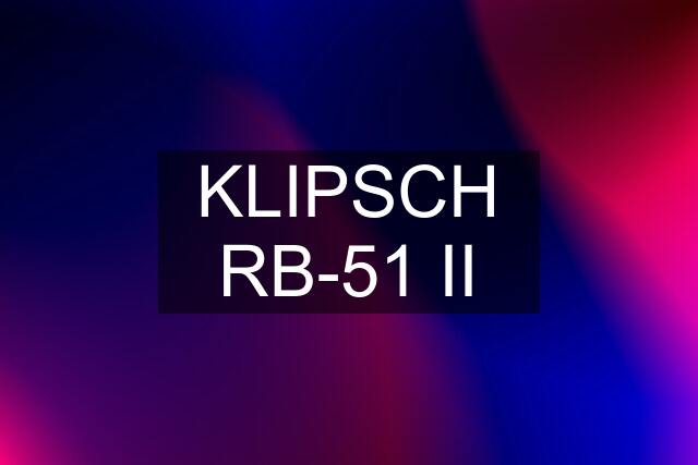 KLIPSCH RB-51 II