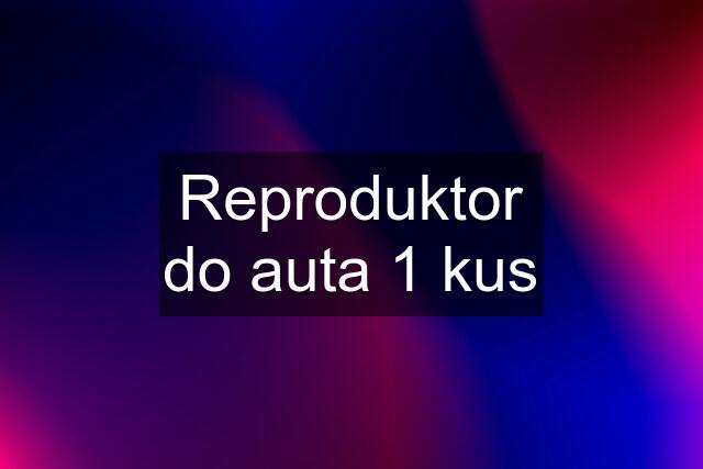 Reproduktor do auta 1 kus