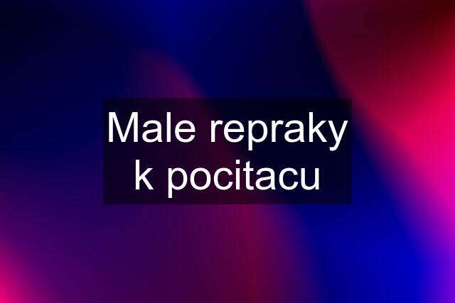 Male repraky k pocitacu