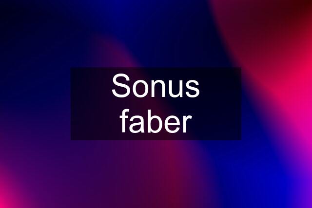 Sonus faber