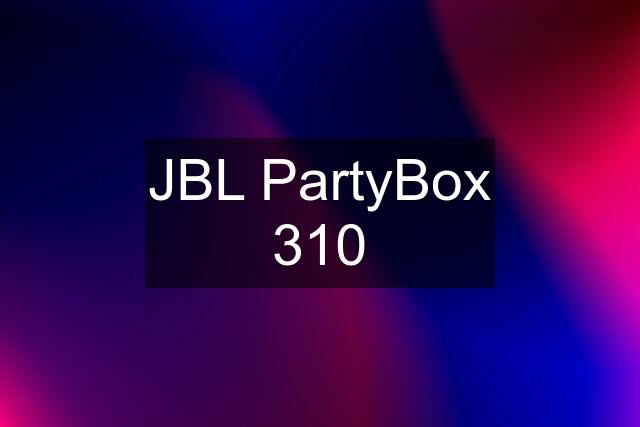 JBL PartyBox 310