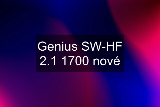 Genius SW-HF 2.1 1700 nové