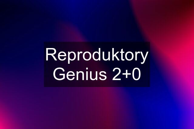 Reproduktory Genius 2+0