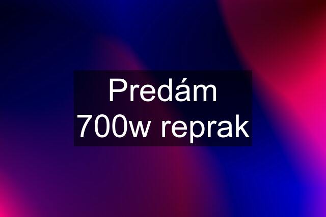 Predám 700w reprak