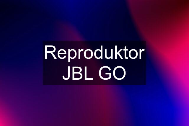 Reproduktor JBL GO