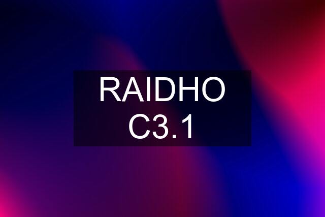 RAIDHO C3.1