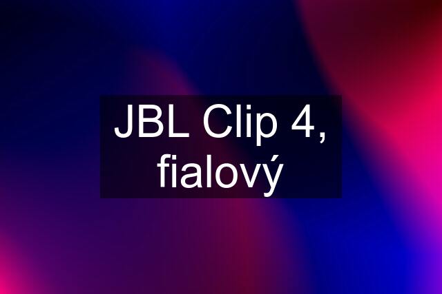 JBL Clip 4, fialový