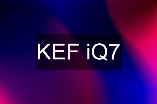 KEF iQ7