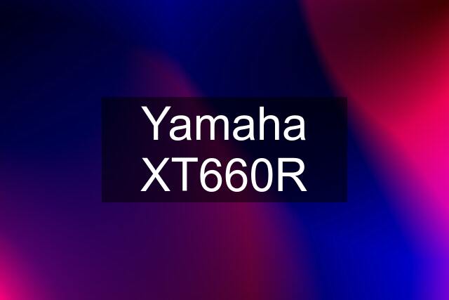 Yamaha XT660R