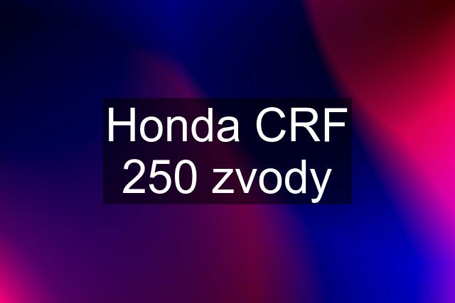 Honda CRF 250 zvody