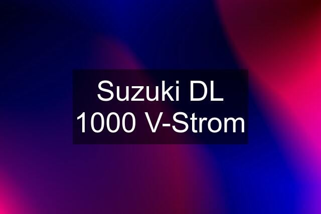 Suzuki DL 1000 V-Strom