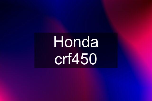 Honda crf450