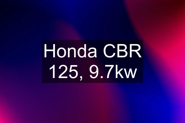 Honda CBR 125, 9.7kw