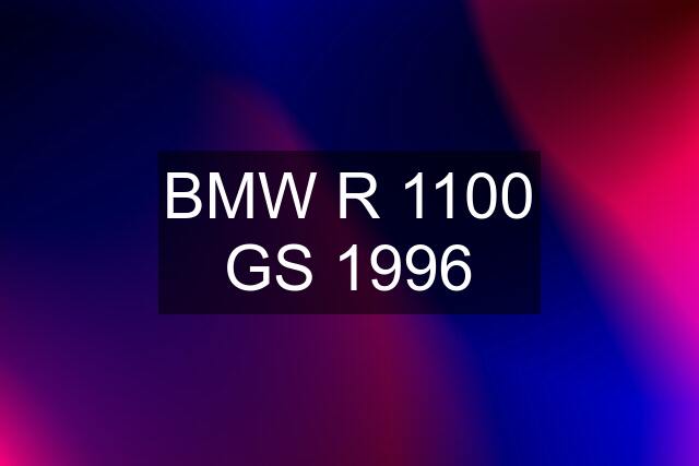 BMW R 1100 GS 1996