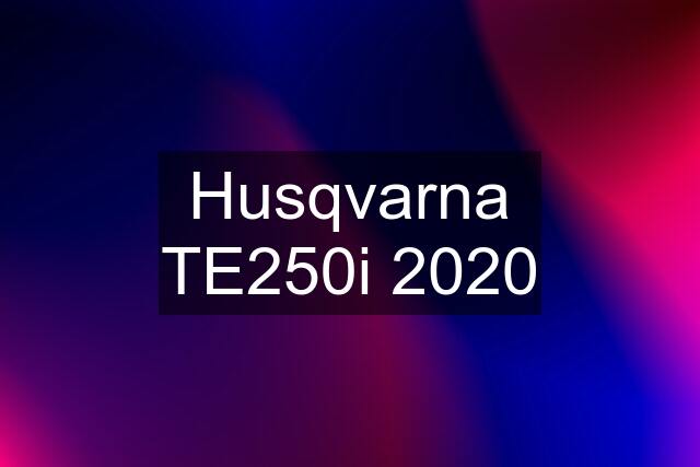 Husqvarna TE250i 2020