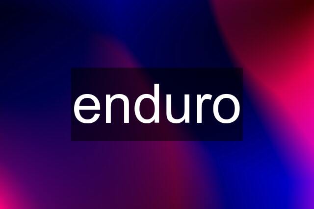 enduro