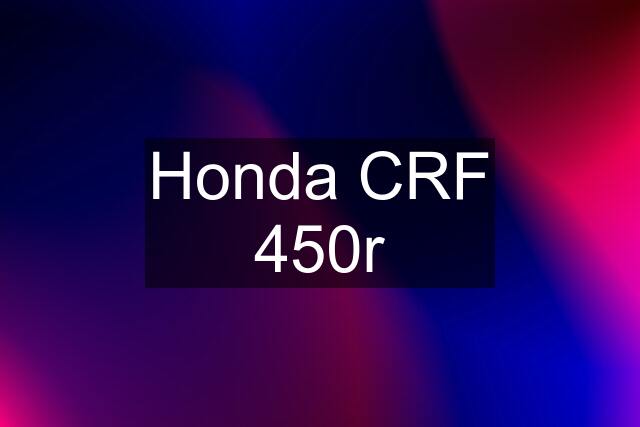 Honda CRF 450r