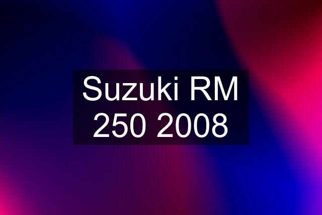 Suzuki RM 250 2008