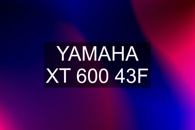 YAMAHA XT 600 43F