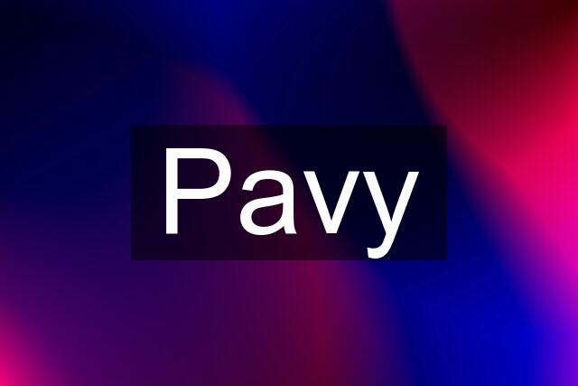 Pavy