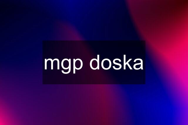 mgp doska