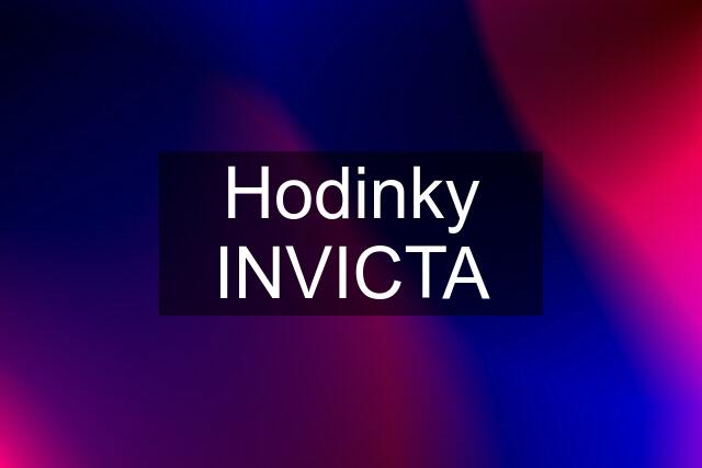 Hodinky INVICTA
