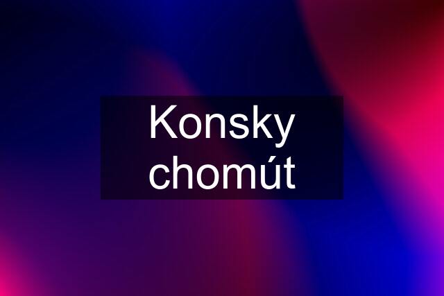 Konsky chomút