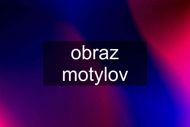 obraz motylov