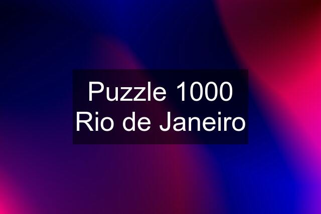 Puzzle 1000 Rio de Janeiro