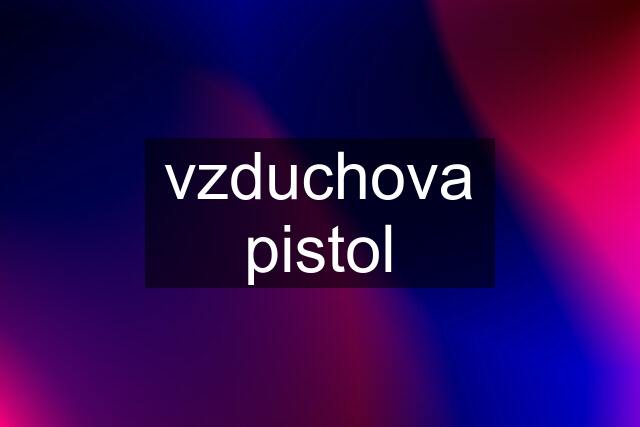 vzduchova pistol