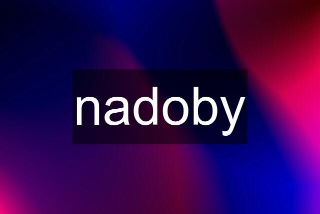 nadoby