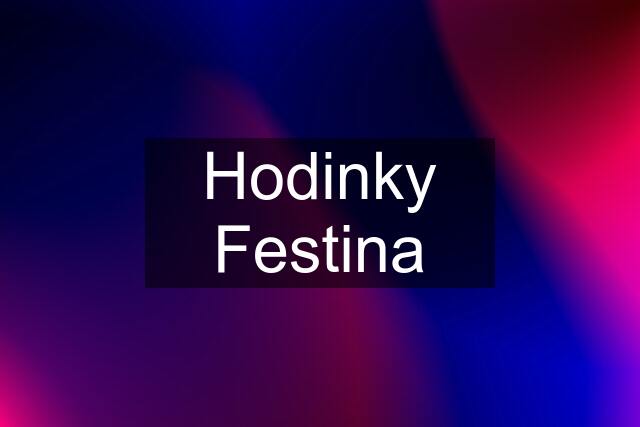 Hodinky Festina