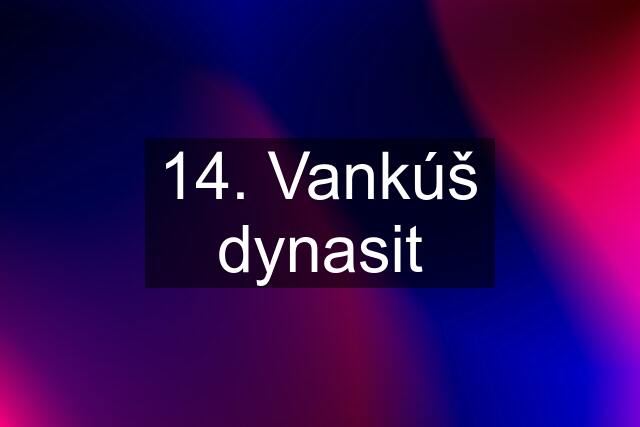 14. Vankúš dynasit