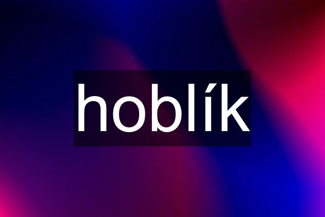 hoblík