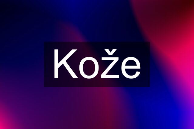 Kože