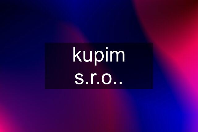 kupim s.r.o..