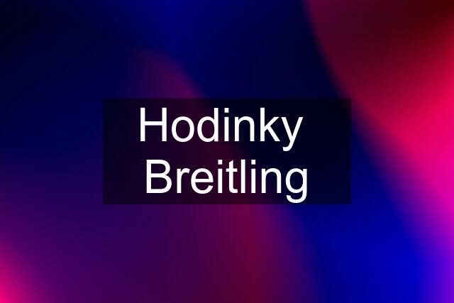 Hodinky  Breitling