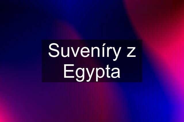 Suveníry z Egypta