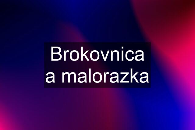 Brokovnica a malorazka